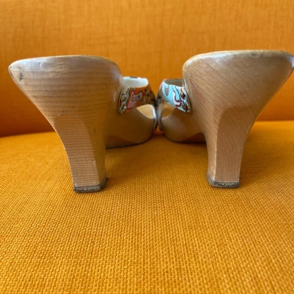 VINTAGE 💝EMILIO PUCCI PLATFORM SLIDES💝HP - Picture 9 of 12